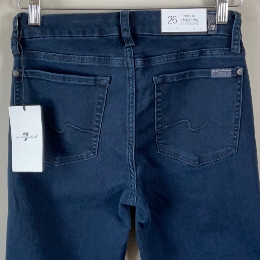 7 For all mankind Jimmie straight leg form fitted straight leg jean dark blue